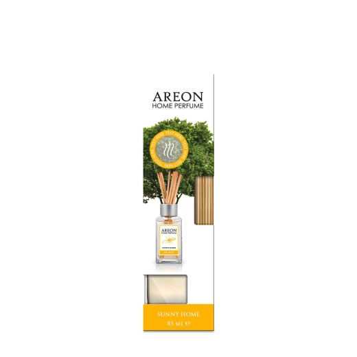أعواد معطر جو أريون برائحة منزل مشمس 85 مل، معطر هواء يدوم طويلاً للمنزل والمكتب