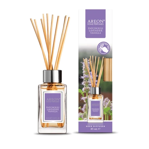 أعواد معطر جو أريون 85 مل برائحة اللافندر والفانيليا للمنزل والمكتب أعواد معطر جو أريون 85 مل برائحة اللافندر والفانيليا للمنزل والمكتب