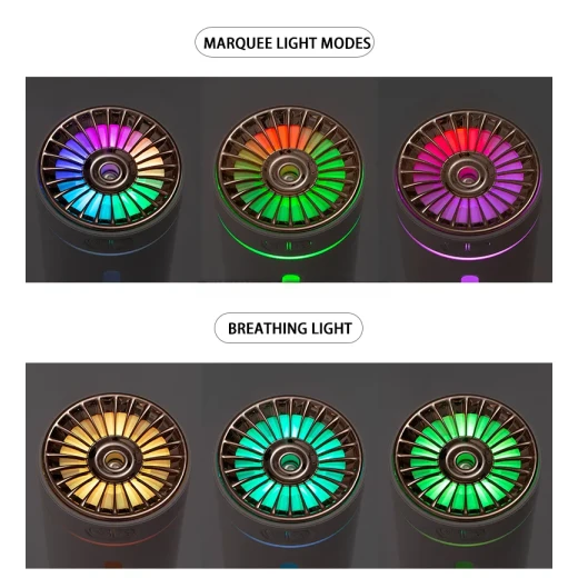مبخرة عطرية مع إضاءة LED، تعمل بمنفذ USB، للاستخدام المنزلي والمكتبي - Image 2