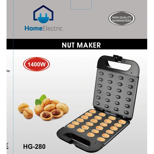 HG280 Walnut Maker Stainless Steel 1400W Non Stick Surface 1 Year Warranty - Home electric - Image 2