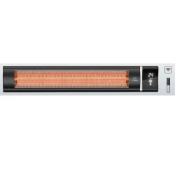 HK001 Electric Space Heater Carbon Fiber Tube IP34 Rated Black