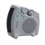 HK05 Electric Space Heater Portable Fan with 2 Heat Settings and Adjustable Thermostat for Personal Space Heating Black Color Overheat Protection 1 Year Warranty - Home electric