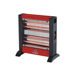 HK1205 Electric Space Heater Portable for Winter Heating with 3 Heat Settings and Safety Cutoff, Desktop Use, Power Indicator, 1 Year Warranty, Black Finish