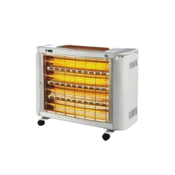 HK4505 Electric Space Heater Portable with 4 Heat Settings, Thermostat Control, Safety Switch, and Open Top Design for Efficient Heating, 1 Year Warranty