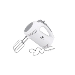 HM34 Hand Mixer 5 Speed Handheld Blender with Turbo Button, Includes 2 Beaters for Eggs and Creams, 2 Hooks for Mixing, and a 1 Year Warranty, Perfect for Home Baking
