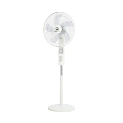 Royal White Stand Fan HSF1823, 18 Inch with 3 Speed Settings, Integrated 1 Hour Timer, Overheat Protection, and 1 Year Warranty for Efficient Cooling and Safety