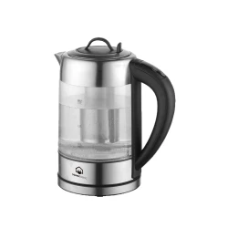 KK555 Electric Glass Water Kettle Digital Control Stainless Steel 1.7 Liter