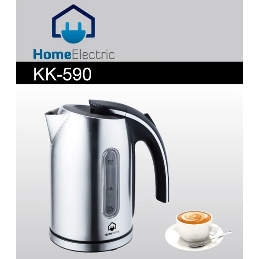 غلاية مياه كهربائية من الستانلس ستيل KK590، تسخين سريع، 1.7 لتر - هوم الكترك - Image 2