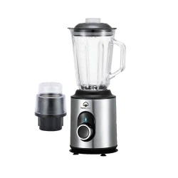 T619 Table Blender Stainless Steel Housing 2 Speed Pulse Function 1.5 Liter Glass Jar Included Integrated Grinder Feature LED Indicator 1 Year Warranty