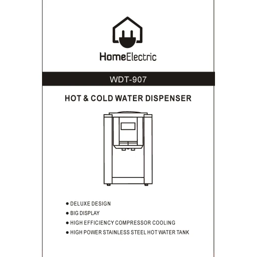 Water Dispenser WDT907 Tabletop Hot and Cold Water for Home and Office - Home electric - Image 2