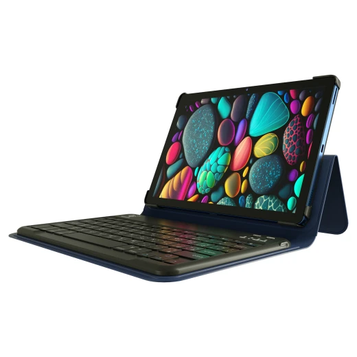 جهاز فيكوشا V-Z40Pro تابلت 10.1" أندرويد 13، 4G LTE 128GB روم | باور بانك P110، واقي شاشة، قلم نشط، لوحة مفاتيح وغطاء، بطاقة تعليمية الماهر، اشتراك IPTV 3 أشهر، قسيمة 10 دنانير أزرق - فيكوشا - Image 3