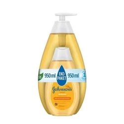 Johnson’s Baby Shampoo Gentle Tear-Free Formula – 750ml + 200ml Value Pack, Mild & Safe for Baby’s Hair and Eyes, Daily Care Shampoo