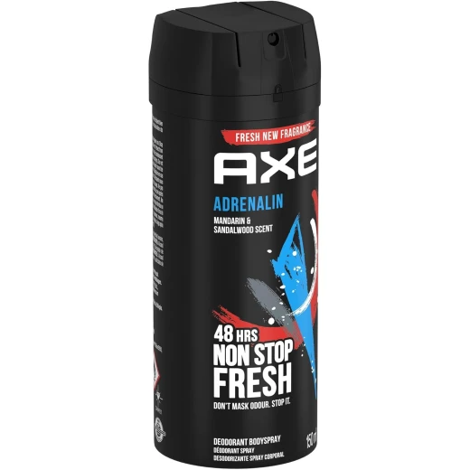 AXE Adrenalin Deodorant Spray 150ml, Natural Ingredients, Long-Lasting Freshness - AXE - Image 6