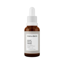 Maru.Derm Night Repair Serum 30ml, Anti-Aging with Ginseng, Peptides, and Hyaluronic Acid
