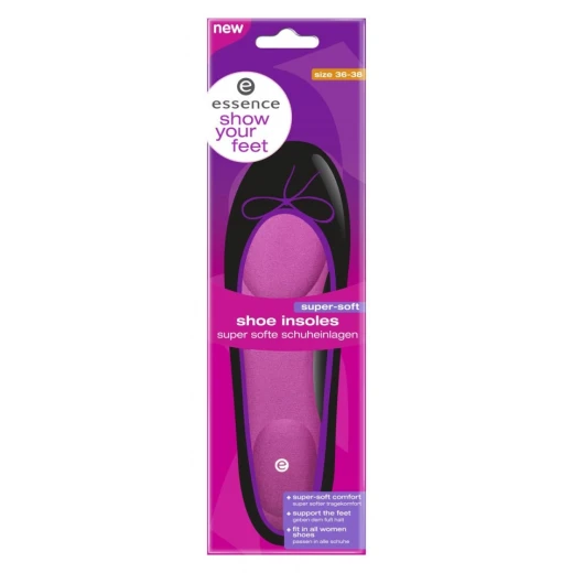 نعال الأحذية Essence Show Your Feet مقاس 36 و 38 للنساء والرجال راحة ودعم مثاليين طوال اليوم وتخفيف إجهاد القدم نعال الأحذية Essence Show Your Feet مقاس 36 و 38 للنساء والرجال راحة ودعم مثاليين طوال اليوم وتخفيف إجهاد القدم