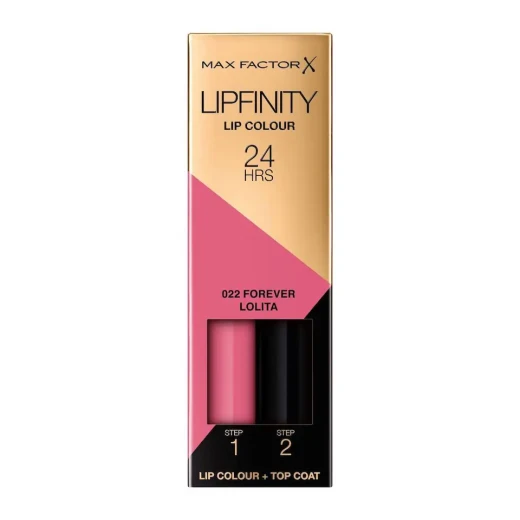 Max Factor Lipfinity Lip Colour 022 Forever Lolita Long Lasting Lipstick 24 Hour Wear Max Factor Lipfinity Lip Colour 022 Forever Lolita Long Lasting Lipstick 24 Hour Wear