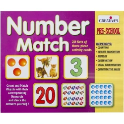 Creatives Number Match Educational Game for Kids, Number Recognition, Counting, and Early Math Skills