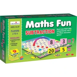 Creative's Math Fun Subtraction Board Game for Kids, Interactive Learning, Ages 5+, Educational Toy