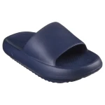 Skechers Women's Arch Fit Horizon Navy 36 Slides: Experience Ultimate Comfort and Support with These Stylish Foamies EVA Slides. Contoured Footbed for All Day Wear. - Skechers