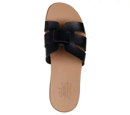 Skechers BOBS Desert Kiss Low Women's Sandals in Black Size 36.5 with Vegan Leather Strap, Cork Veneer Midsole, and Cushioned Skechers Plush Foam Footbed. Perfect for Warm Weather - Skechers - Image 5