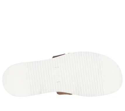 Skechers BOBS Women's Desert Kiss Low Fashion Slide Sandals in Gold, Featuring Vegan Leather Straps, Cork Veneer Midsole, and a Cushioned Plush Foam Footbed, Available in Size 37.5 - Skechers - Image 6