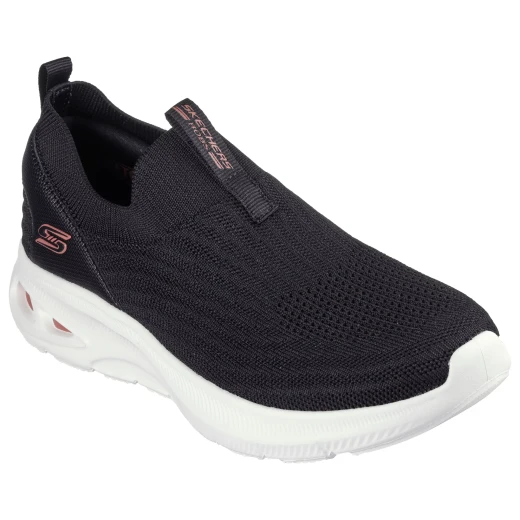 Skechers BOBS Unity Women's Slip On Sneakers Black and White 40 Stretch Fit Engineered Knit Upper Cushioned Air Cooled Memory Foam Insole Comfortable Lightweight Design - Skechers - Image 2