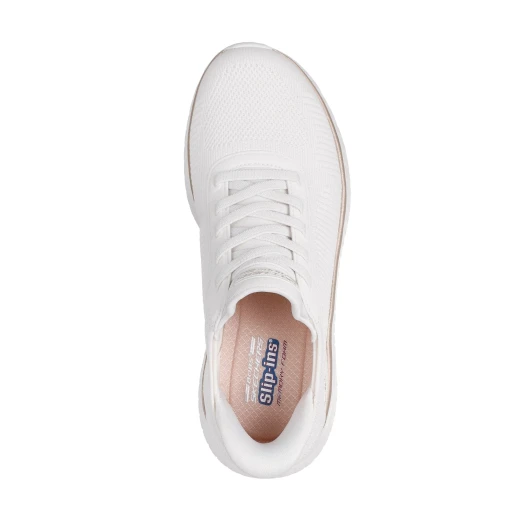 Skechers BOBS Sport Squad Chaos Women's Running Shoes: Hands Free Slip Ins, Memory Foam Comfort, Vegan, White, Size 40. Perfect for Active Women. Sporty Style! - Skechers - Image 4