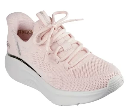 حذاء رياضي نسائي Skechers SLIP-INS BOBS SPORT B LOVE True Delight، وردي، يتميز بتقنية Memory Foam للراحة، مواد نباتية، جزء علوي شبكي جيد التهوية وتصميم Heel Pillow، مقاس 39 - سكيتشرز - Image 3