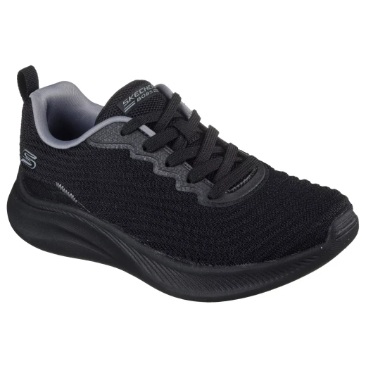 Skechers BOBS Moda Flex Women's Casual Lace Up Sneakers with Textured Knit Upper and Memory Foam Insole in Black Size 39 - Comfortable Vegan Design for Everyday Wear - Skechers - Image 3