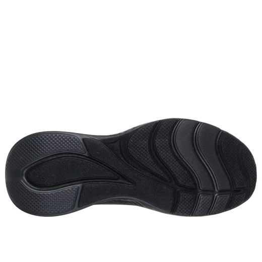 حذاء رياضي رجالي سكيتشرز BOBS سبورت سكواد ويفز أسود تصميم برباط علوي منسوج بنقوش تفاصيل نعل داخلي من إسفنج ميموري فوم مقاس 42.5 مريح - سكيتشرز - Image 7