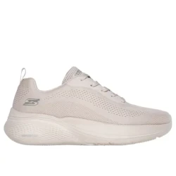 Skechers BOBS Infinity Men's Athletic Sneakers Taupe Size 45 Lace Up Knit Upper Memory Foam Insole Comfortable Stylish Footwear for Men Everyday Wear 118250 DKGY