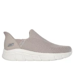 Skechers Men's BOBS Sport B Flex Slip On Shoes Taupe Size 43 Featuring Hands Free Slip Ins Technology Cushioned Memory Foam Insole Comfortable and Supportive Activewear - Skechers