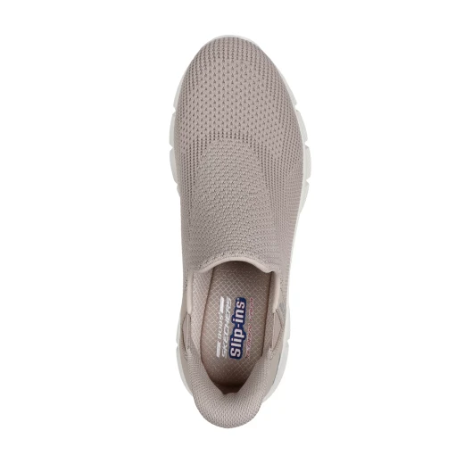Skechers Men's BOBS Sport B Flex Slip On Shoes Taupe Size 46 Featuring Hands Free Slip Ins Technology Engineered Mesh Upper Cushioned Memory Foam Insole Comfortable Laceless Design - Skechers - Image 4