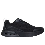 حذاء رياضي رجالي من سكيتشرز، طراز BOBS Sport Arc Waves 2.0، أسود، مقاس 46، يتميز بنعل داخلي من إسفنج ميموري فوم ونعل أوسط هندسي بتقنية Glide Step لتوفير أقصى درجات الراحة والدعم - سكيتشرز