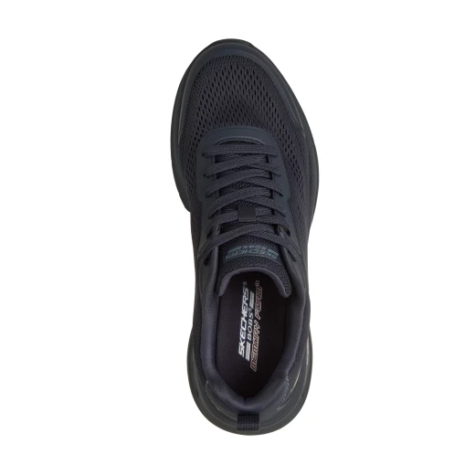 حذاء رياضي رجالي من سكيتشرز BOBS Sport Arc Waves 2.0 أزرق كحلي نسيج شبكي علوي بتقنية هندسية نعل داخلي من إسفنج ميموري فوم نعل أوسط بتقنية Glide Step مقاس 46 رباط مريح - سكيتشرز - Image 5