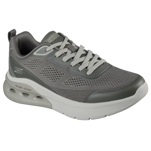 Skechers BOBS Sport Arc Waves 2.0 Men's Athletic Shoes Olive Green Engineered Mesh Upper Memory Foam Insole Glide Step Midsole US Size 43 Comfortable Lace Up Sport Sneakers - Skechers - Image 3