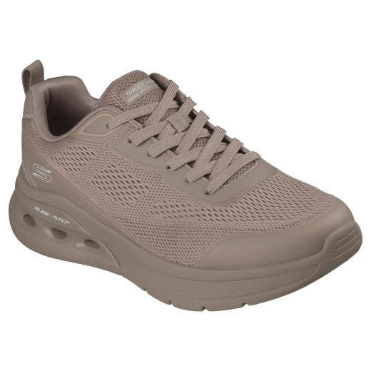 Skechers BOBS Sport Arc Waves 2.0 Men's Athletic Shoes Taupe Size 41 Featuring Memory Foam Insole and Glide Step Midsole Comfortable and Stylish Lace Up Sneakers for Men - Skechers - Image 3
