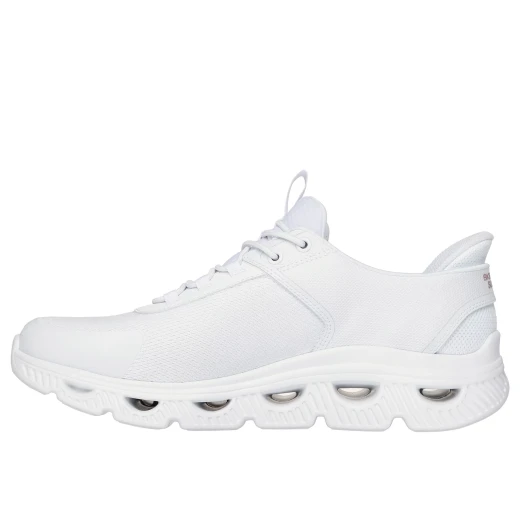 Skechers Men's BOBS Arc Waves Slip On Trainers: Glide Step Midsole for Comfort, Breathable Mesh Upper, Ideal for Daily Wear, White, Size 42.5 - Skechers - Image 5