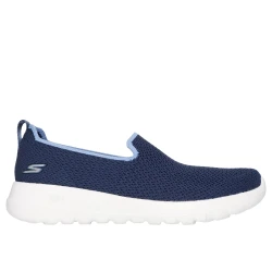 Skechers Women's Go Walk Joy Joselin Navy Walking Shoes with Air Cooled Goga Mat Insole and 5GEN Cushioned Midsole, Stretch Fit Breathable Knit Upper, Size 36