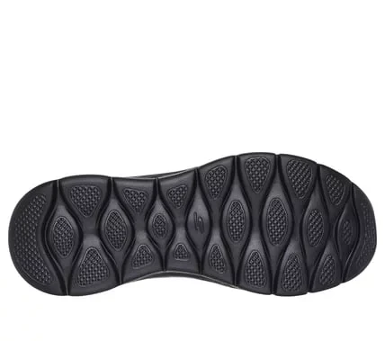 حذاء رياضي سكيتشرز جو ووك فليكس نسائي أسود مقاس 37 يتميز ببطانة داخلية بتقنية Air Cooled Goga Mat وتوسيد Ultra Go وجزء علوي شبكي مصمم وتصميم نباتي مثالي للمشي اليومي المريح - سكيتشرز - Image 4