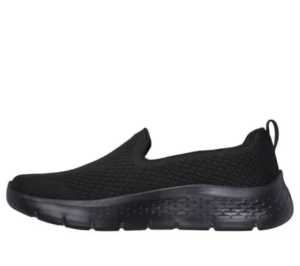 حذاء رياضي سكيتشرز جو ووك فليكس نسائي أسود مقاس 37 يتميز ببطانة داخلية بتقنية Air Cooled Goga Mat وتوسيد Ultra Go وجزء علوي شبكي مصمم وتصميم نباتي مثالي للمشي اليومي المريح - سكيتشرز - Image 5