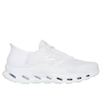 Skechers Women's Go Walk Glide Step 2.0 Slip On Shoes in White Size 39 Featuring Hands Free Slip Ins Technology and Air Cooled Memory Foam for Ultimate Comfort - Skechers