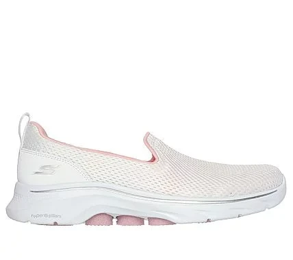 Skechers Women's GO WALK 7 Athletic Shoes White 37 Featuring Air Cooled Memory Foam Insole Ultra GO Cushioning and Hyper Pillar Technology for Added Support 125209 WPK - Skechers - Image 2