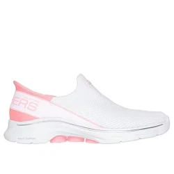 Skechers Women's Slip ins GO WALK 7 Mia Touchless Fit Stretch Knit Athletic Walking Shoes White Size 37