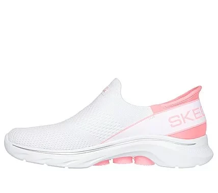 Skechers Go Walk 7 Mia Slip-ins Women's White Stretch Knit Walking Shoes Size 40 - Skechers - Image 3