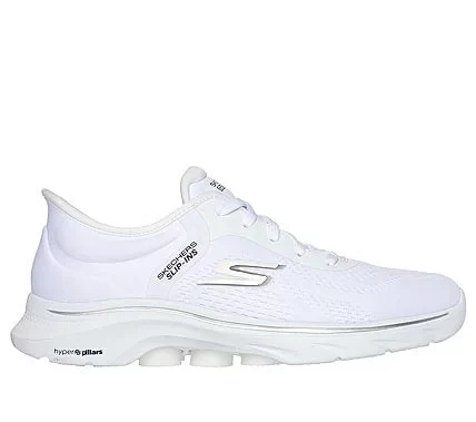 Skechers Women's GO WALK 7 Slip-ins Hands Free Walking Shoes Valin White Size 40 with Air-Cooled Memory Foam Insole and ULTRA GO Cushioning Hyper Pillars Support - Skechers - Image 2