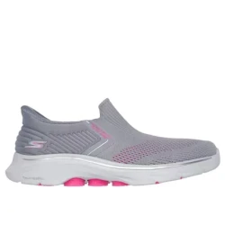 Skechers Women's Go Walk 7 Slip-ins Hands Free Walking Shoes Gray Size 38 EU with Air Cooled Memory Foam and Lightweight Ultra Go Cushioning for Comfortable Support