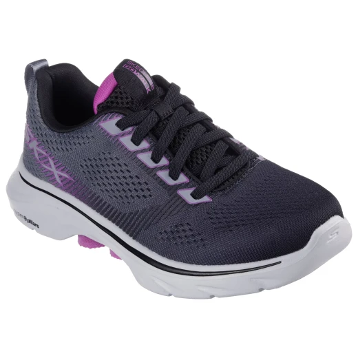Skechers Women's GO WALK 7 Construct Walking Shoes Black Size 40 Features Air-Cooled Goga Mat Insole Ultra Go Cushioning Hyper Pillar Technology for Support - Skechers - Image 3
