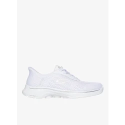Skechers Women's GO WALK 7 Slip-ins Jayne Training Shoes White 37 Engineered Mesh Breathable Air-Cooled Memory Foam Ultra Go Cushioned Support Hands Free Walk Comfort