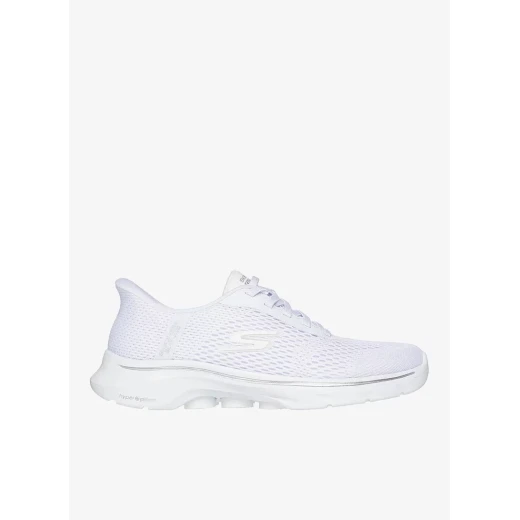 Skechers Women's GO WALK 7 Slip-ins Jayne Training Shoes White 37 Engineered Mesh Breathable Air-Cooled Memory Foam Ultra Go Cushioned Support Hands Free Walk Comfort